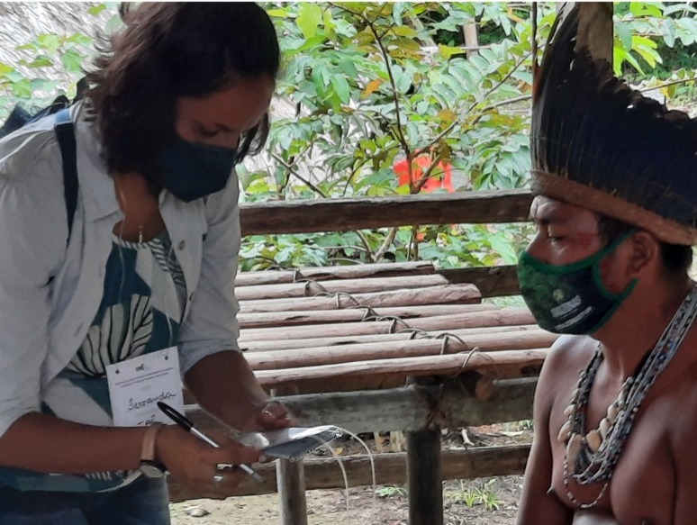 Fernanda Fredda equipe IPE visita indigenas