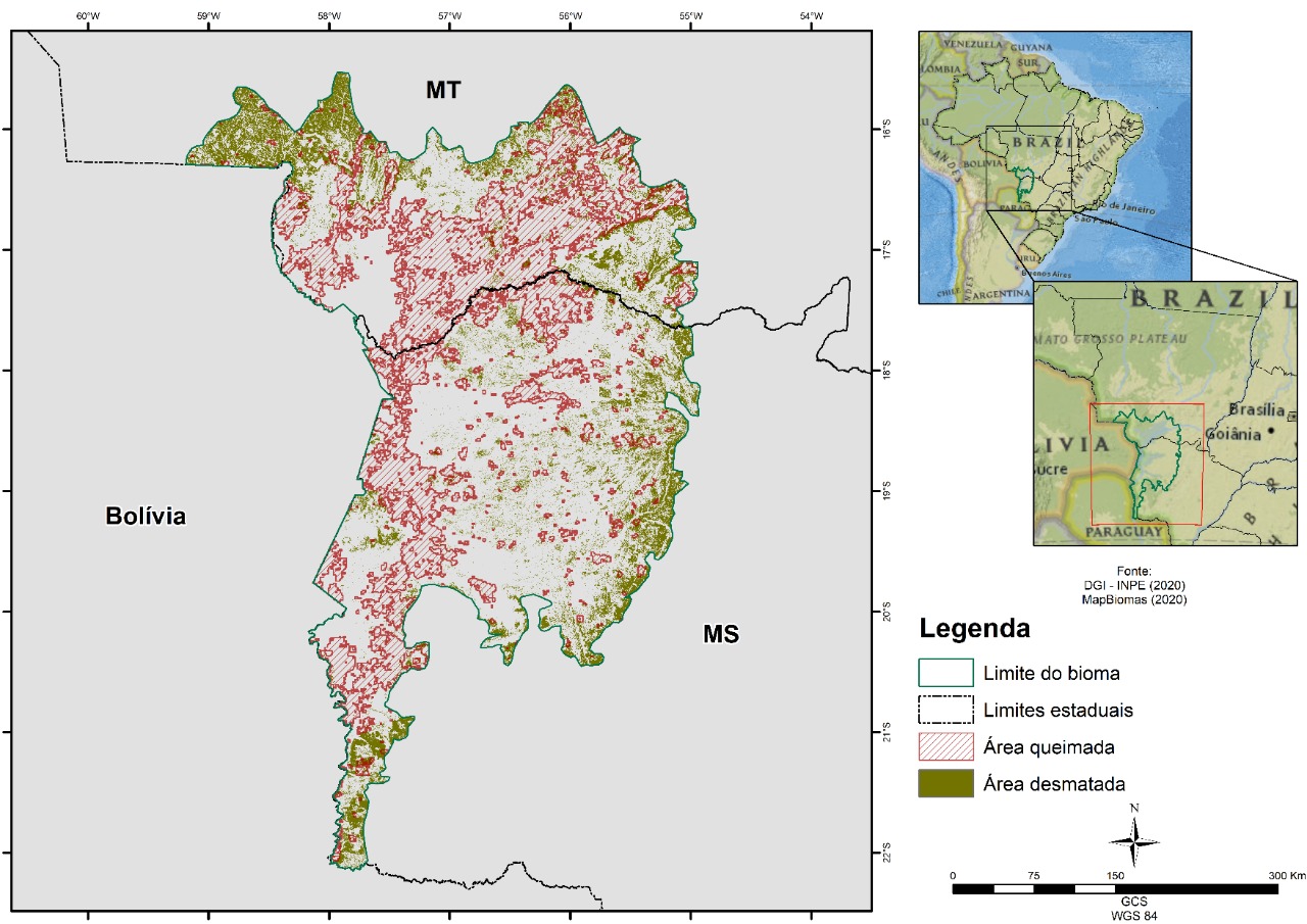 mapa queimadas pantanal